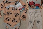 Disney Baby Minnie Mouse 2 Piece Set, New With Tags