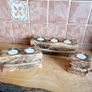 Tealight Holders Handmade From Reclaimed Wood, Shou Sugi Ban Set (+ 6 LED Lights)6 Image 7