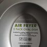 BNWT Air Fryer  2Pack Oval Dish Image 2