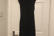 Jersey Ribbed Black Dress Dunnes