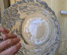 Kosta Boda "Rhapsody" textured art glass bowl,
