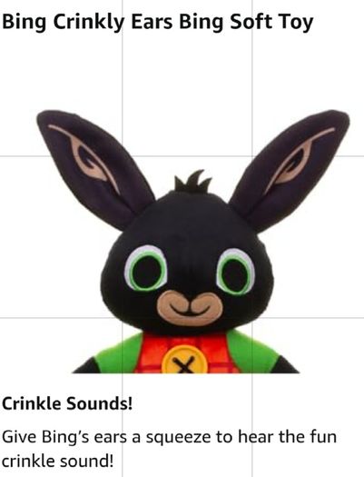 Crinkly Bing ; soft toy (1456)(A6)