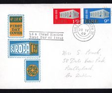 1969 Ireland Europa (CEPT) Commemorative Stamp Illustrated First Day Cover (FDC)