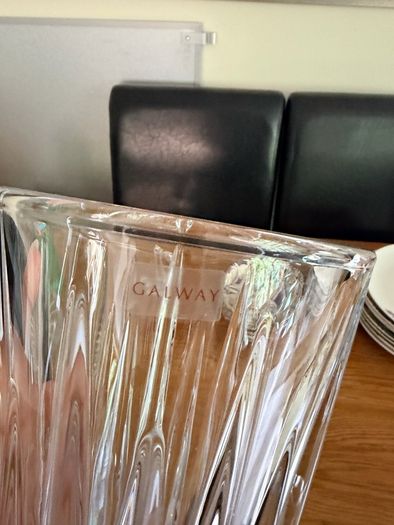 Galway crystal flower vase