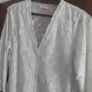 ladies white detailed blouse Image 5