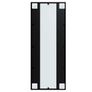 Wall Mirror Black 100x40 cm Metal Image 4