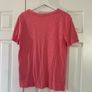 Pink Short Sleeve V Neck T-Shirt Image 10