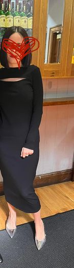Women black dress mint velvet ( autoumn , winter , summer