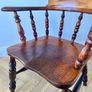 19th Century Antique Smokers Bow Armchair Image 5