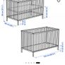 IKEA Sniglar cot with The Little Green Sheep mattress Image 8