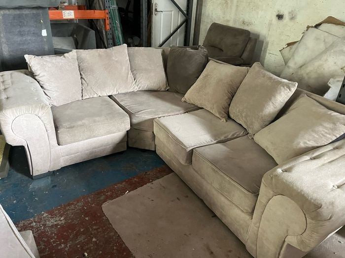 Grey corner Verona sofa couch
