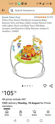 Fisherprice jumperoo