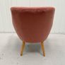 Dusky Pink Velour Chair Image 4