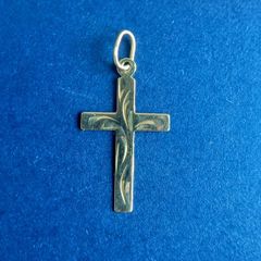 Solid 14ct Yellow Gold Cross Pendant
