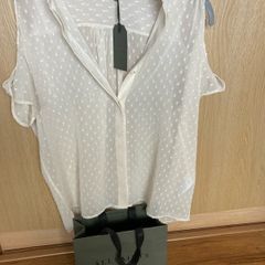 Allsaint cream Blouse. Stunning. S 10-12