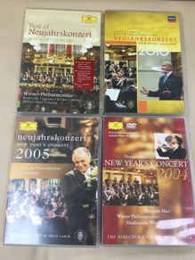 Wiener philharmonic New Years concerts 4 dvds Strauss rare