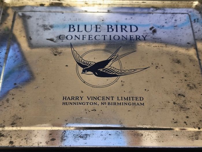 Quiet Haven by Georges Robin Tin Vintage Antique Collectable Retro Blue Bird Confectionery