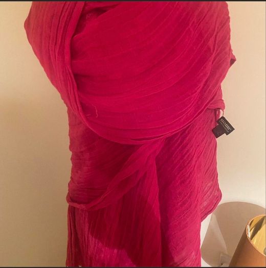 Strong Pink Marilyn Anselm scarf #Hobbs
