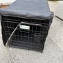 small dog crate with blackout cover Image 2