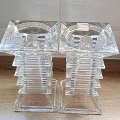 Crystal candle holder