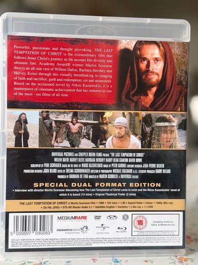 The Last Temptation of Christ Blu-ray