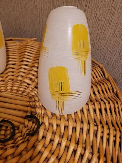 two glass lamp shades