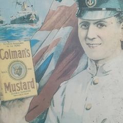 vintage style mustard sign