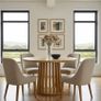 Tovo Extendable Round Dining Table Laminated up140 Image 4