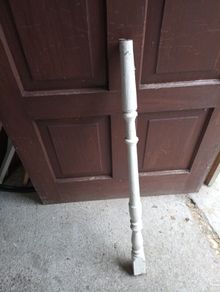 Old stair spindles