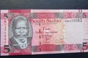 South Sudan.2015.5 Pounds.Uncirculated banknote.
