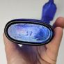 392 - Set of Two Beautiful Vintage Cobalt Blue Glass Decorative Collectible Optrex Bottles Image 4