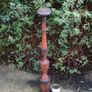 3 Foot 19th Century Mahogany Candle Stick Image 4