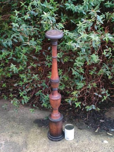 3 Foot 19th Century Mahogany Candle Stick