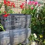 Garden 4 half barrell plant pots Image 3