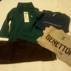 BNWT AGE 1 Benetton Boys Bundle