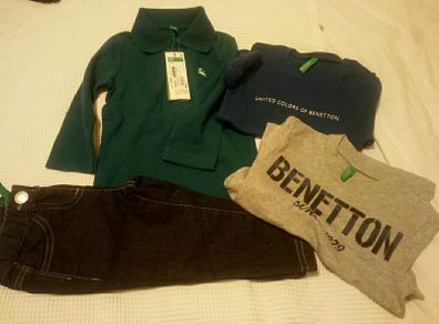 BNWT AGE 1 Benetton Boys Bundle