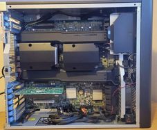 DELL WORKSTATION T7600 2x Intel Xeon E5-2687W (3.10 GHz base, 3.80 GHz Turbo Boost, Total 16 cores/32 threads  4TB storage , 512GB  16x32GB memory ram video card for 4 monitors display port