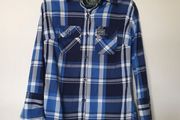 superdry long sleeve shirt size xs blue check