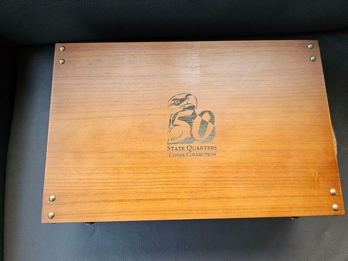 USA United States 50 States Quarters Cover Collection in Original Holder with COA