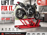 main image for ad Hydraulic Motorcycle Lift Jack 1500lb / 680kg  Heavy Duty ATV &amp; Motorcycle Hoist Stand