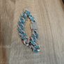 Bling Hiphop Blue Rhinestone Bracelet Image 4