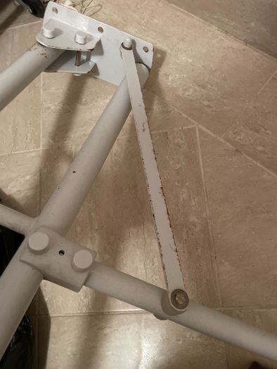 Disabled Toilet Grab Rail 'trombone' lift and lock