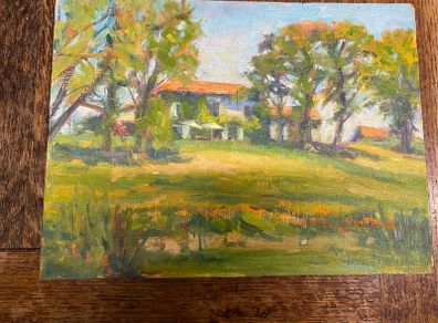 Norman Teeling original painting Listed Irish Artist unframed