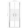 Shower Door Half Frosted ESG 86x190 cm Image 5