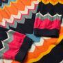 Boboli Chevron Zig-Zag & Striped Knit Dress Image 6