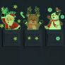 3pcs Glow-in-the-dark Christmas Stickers for Light Switch Image 2