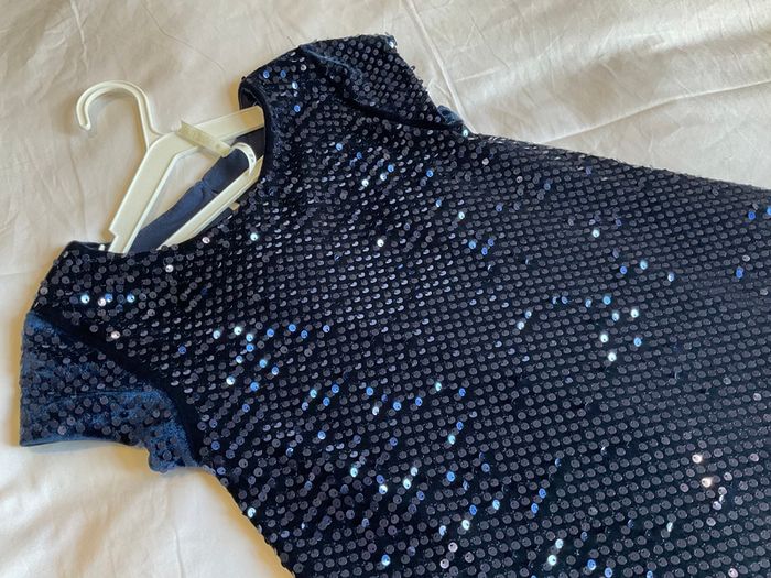 Perfect party occasion dress Stunning sequin dress navy Little Stitches 7 8