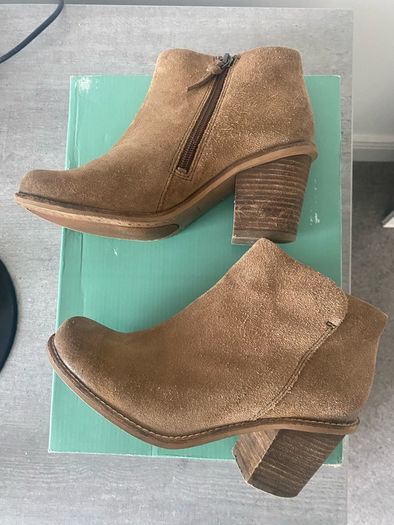 Clarks suede ankle boots