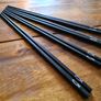wooden chopsticks with metal fish embedded Image 4
