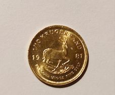 Gold Krugerrand coin